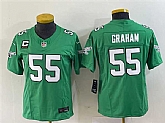 Youth Philadelphia Eagles #55 Brandon Graham Green 2023 F.U.S.E. With C Patch Stitched Football Jersey,baseball caps,new era cap wholesale,wholesale hats